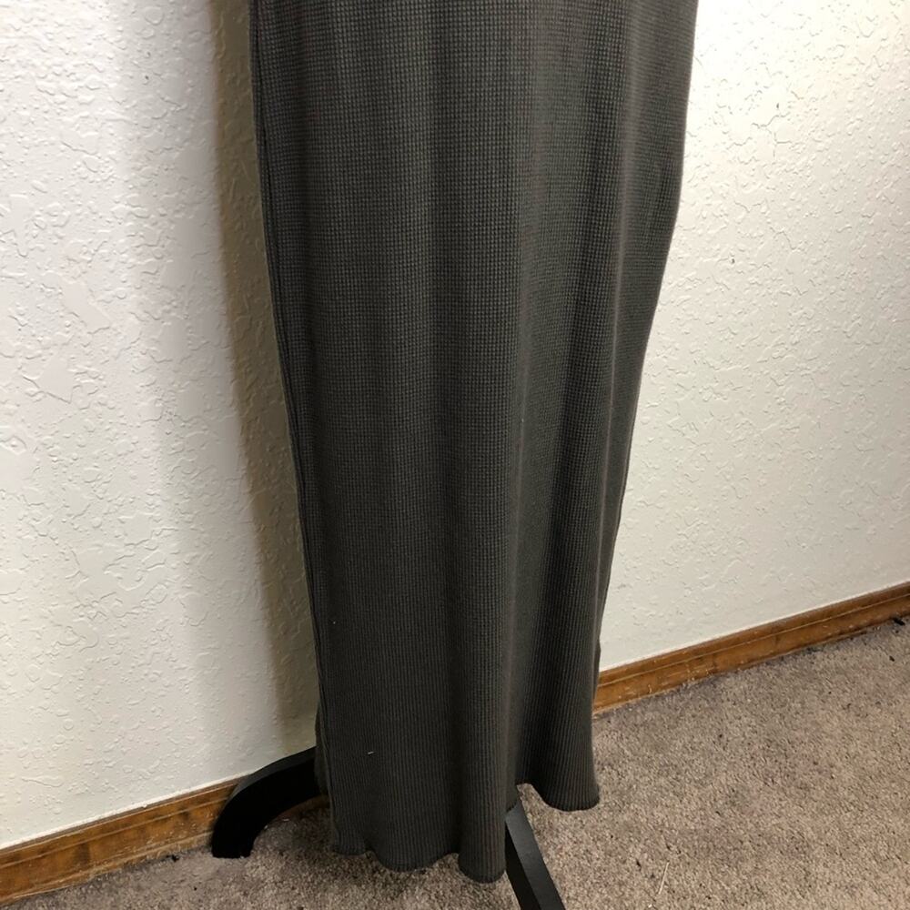 R&R Surplus charcoal gray hooded thermal tank maxi dress size Medium NWT - Picture 4 of 16